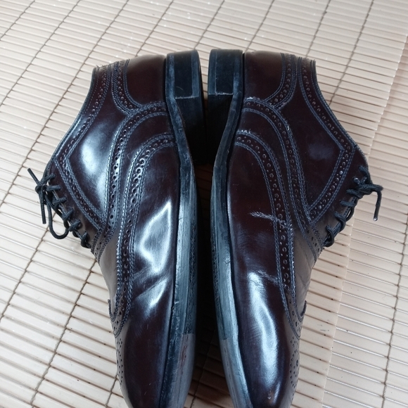 FLORSHEIM Burgundy Leather Wingtip Oxfords Dress Shoes 17066 Men’s Sizes Us 9.5D main image 9